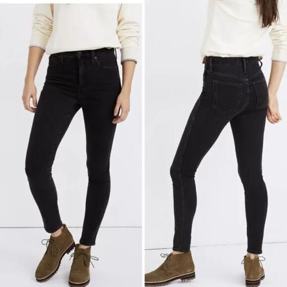 NEW‎ Madewell Petite 10" High-Rise Skinny Jeans in Starkey Wash, 28P - Picture 1 of 14